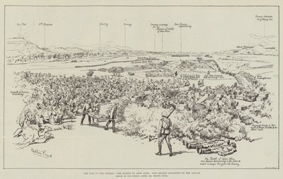スーダンでの戦争、アブクレアの戦い、攻撃へと進む私たちの広場 作： Melton Prior